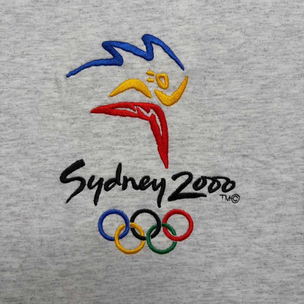 Acme T-Shirt Men XL Gray Sydney 2000 Olympics Embroidered Millennium Vintage NWT - Picture 2 of 9
